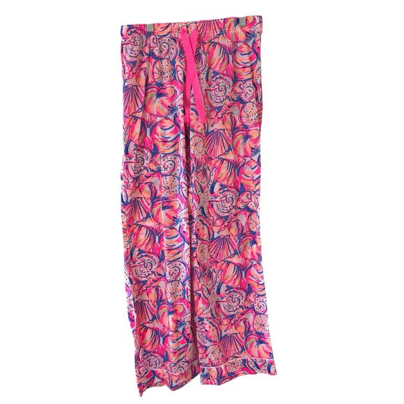 Lilly Pulitzer Pants - Lilly Pulitzer Pajama Pants Womens Knit Floral S Tropical Print Colorful Preppy